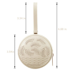 PandaEar pacifier holder compact pouch interior demonstrates versatile storage for small items.