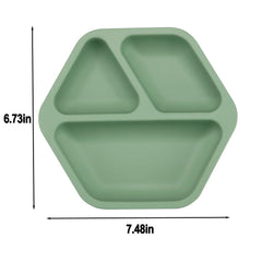 PandaEar plates with strong suction prevent spills at mealtime.