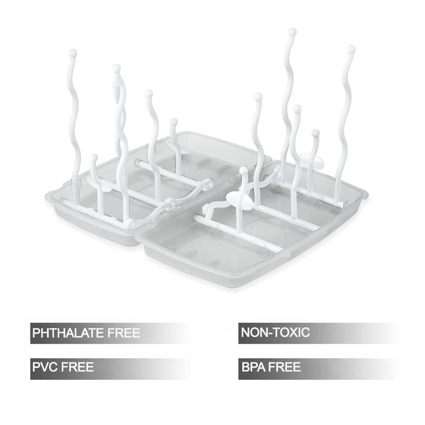 PandaEar portable drying rack in use saves counter space at home.