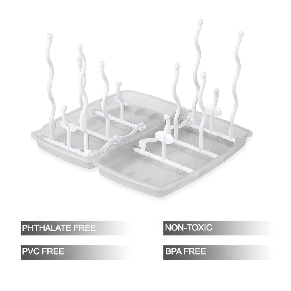 PandaEar portable drying rack in use saves counter space at home.