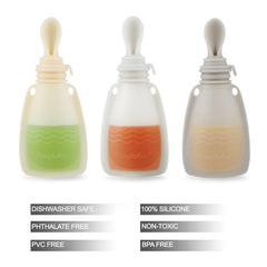 PandaEar puree feeder spoons included for easy feeding