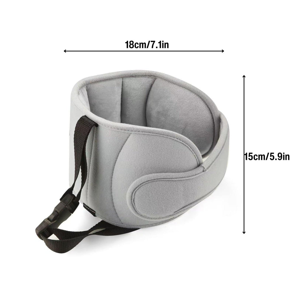 PandaEar secure buckle and Velcro strap maintain position during travel.