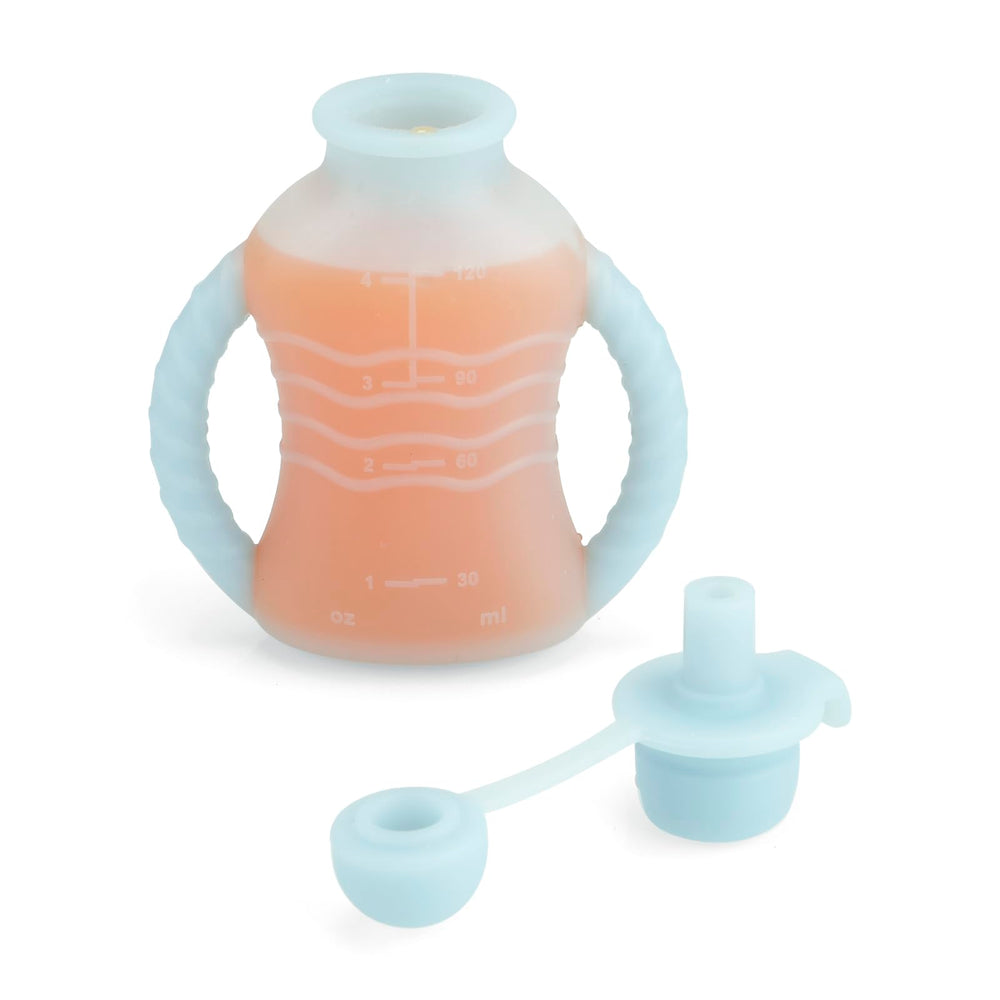 PandaEar adjustable flow opening showcases self-feeding control for toddlers.