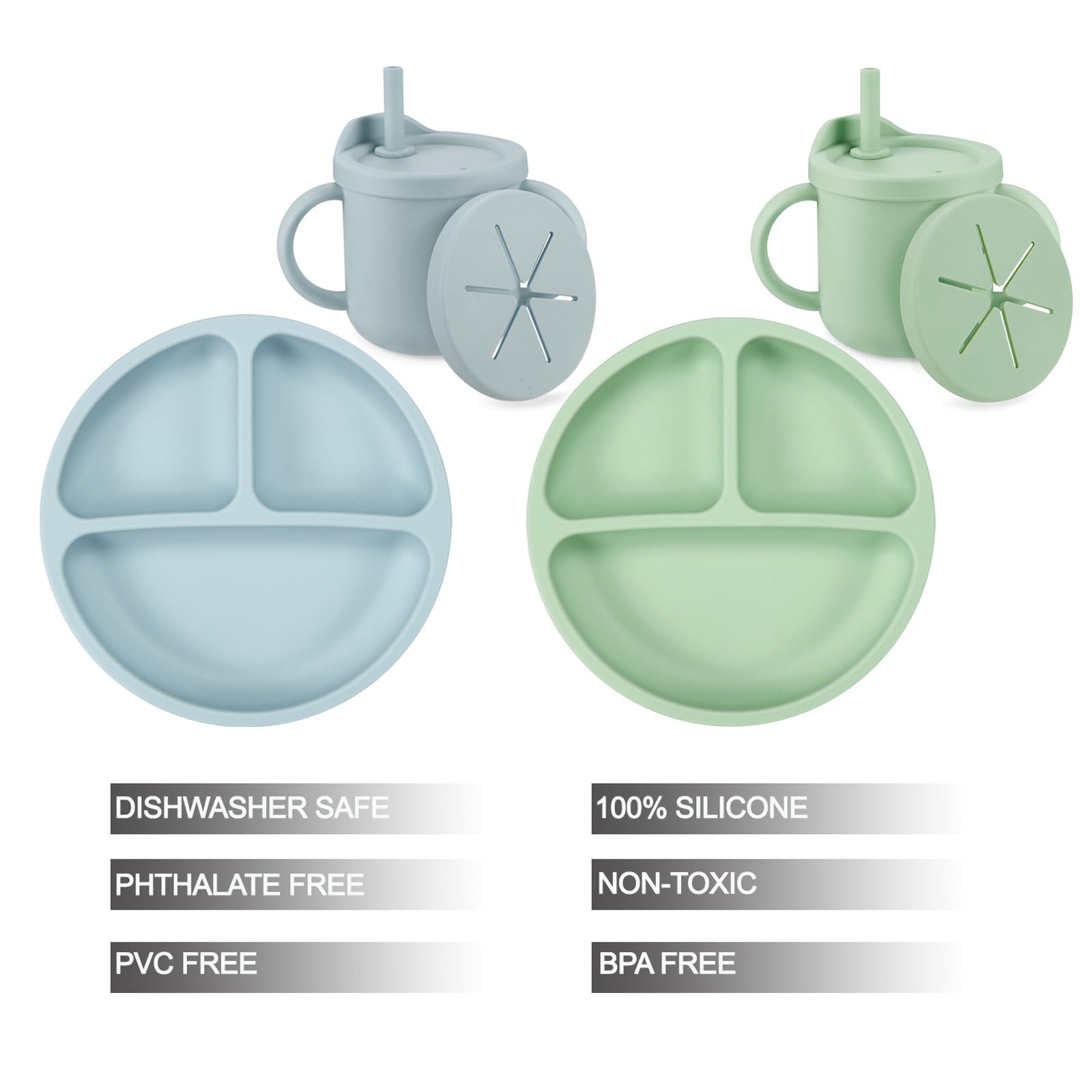 PandaEar silicone toddler cup with soft spout aids learning to drink.