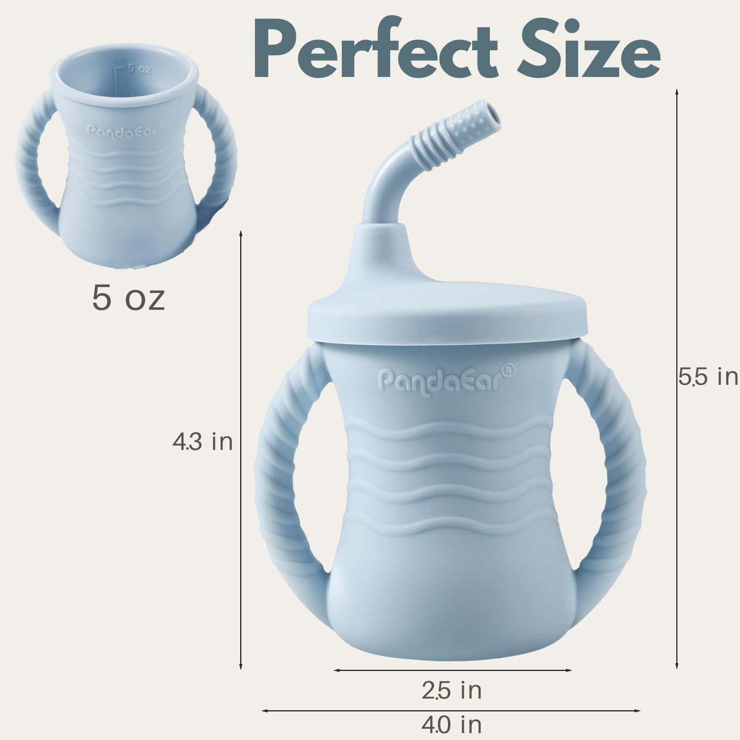 PandaEar easy-clean design simplifies cleaning with warm soap and water.