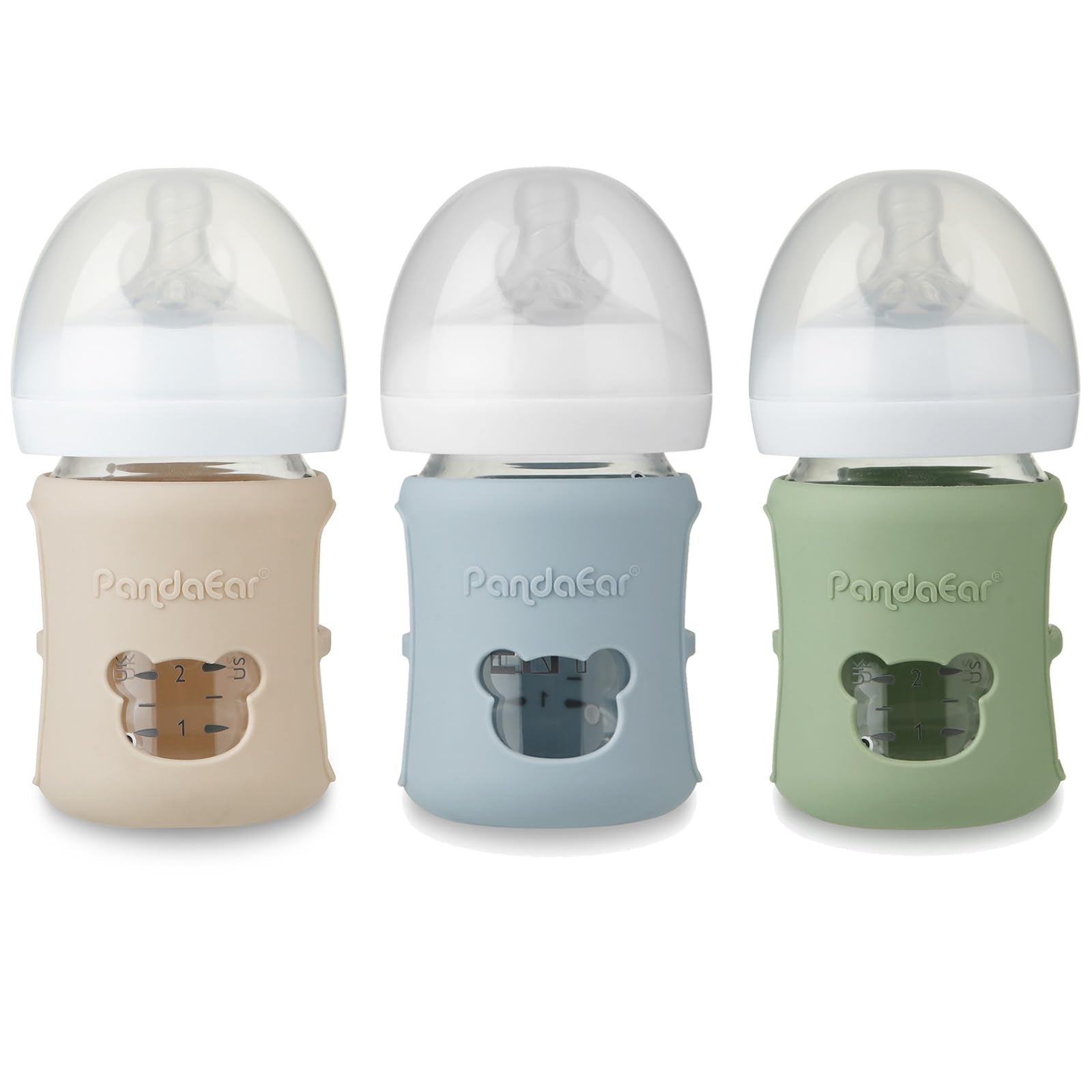 PandaEar soft-grip sleeve offers secure hold for parents and baby during feeding