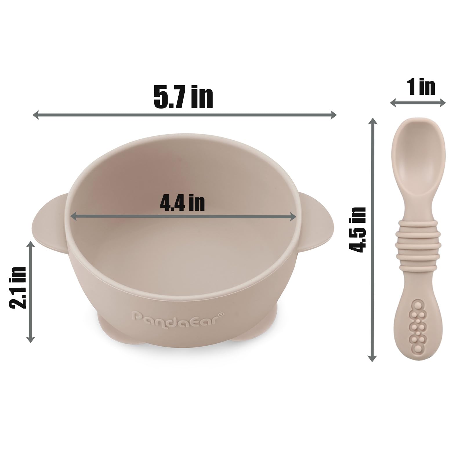 PandaEar soft-tip spoons gentle on babies' gums during self-feeding