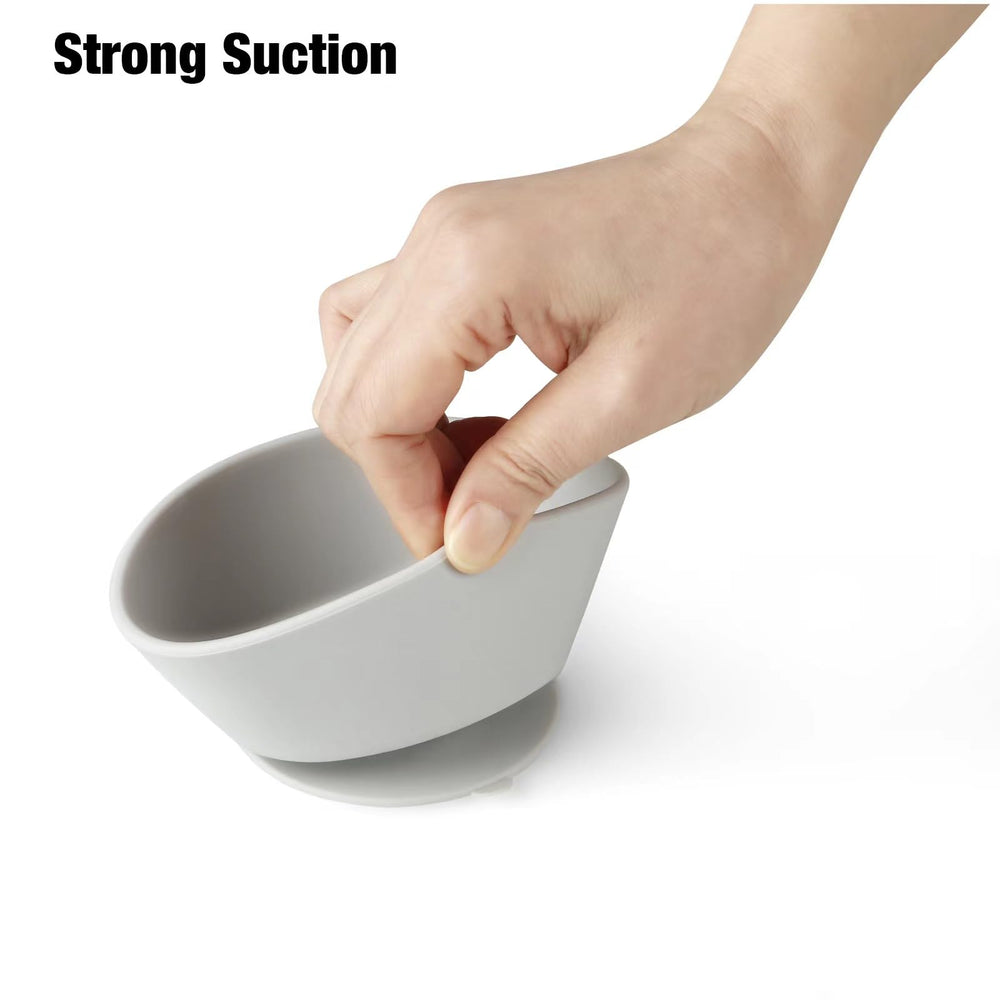 PandaEar stain-resistant silicone bowls stay clean after meals