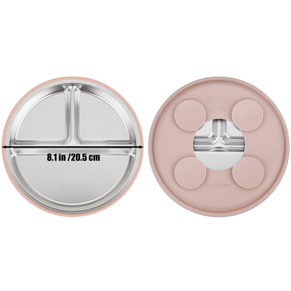 PandaEar stainless steel baby feeding set offers durable, rust-resistant meal prep.