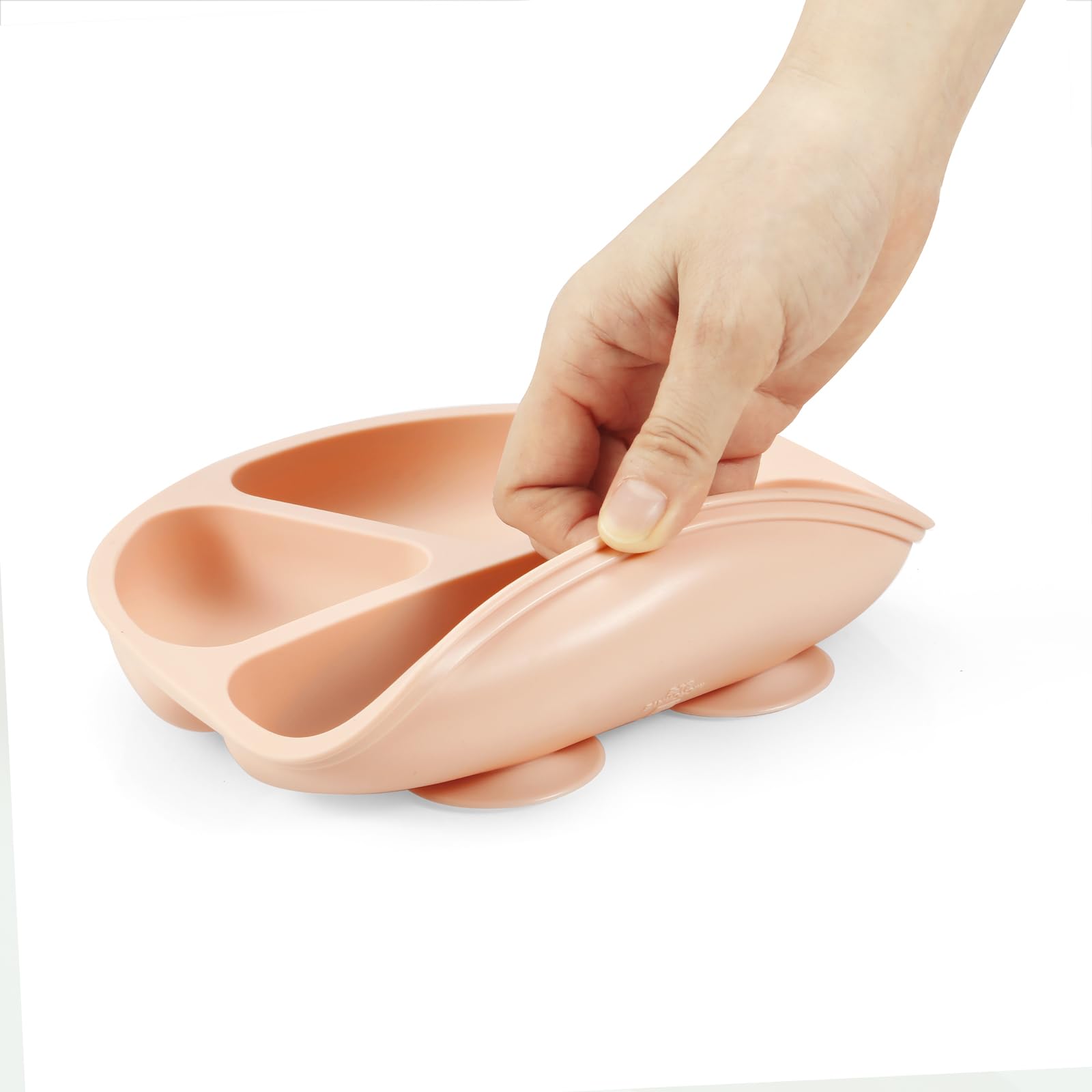 PandaEar suction-base plate on table shows non-slip design
