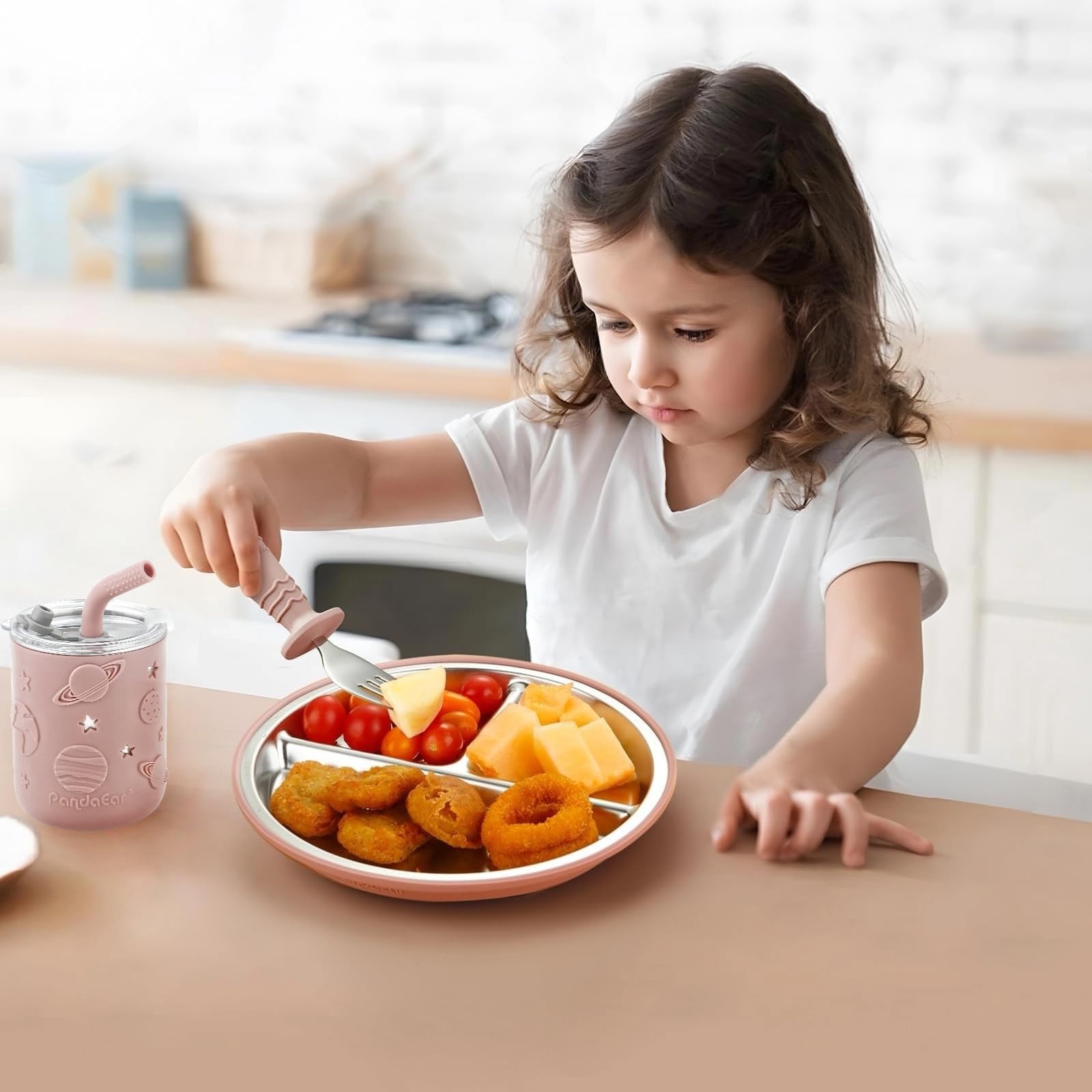 PandaEar suction bowl with secure base reduces mess during toddler meals.