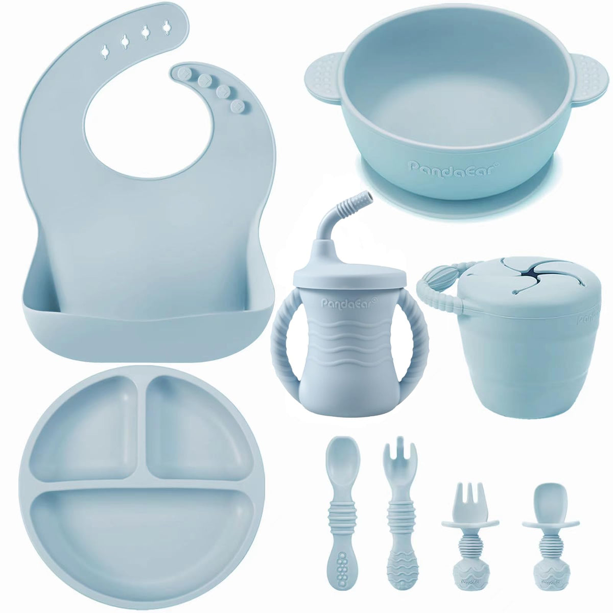 PandaEar suction plate with strong grip for mess-free meals