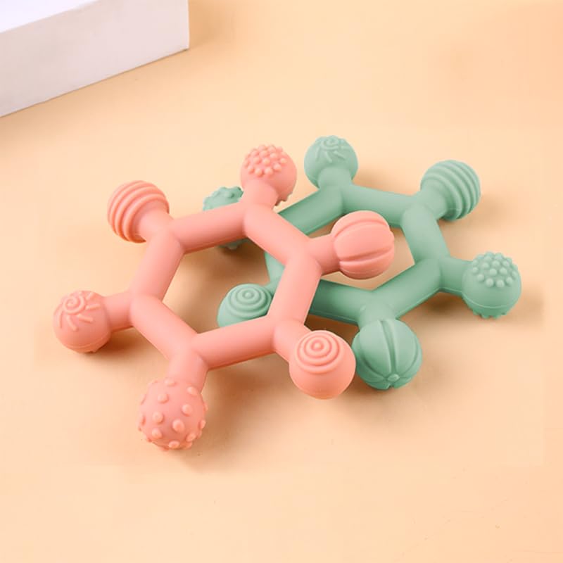 PandaEar teether textured surface aids gum massage and exploration
