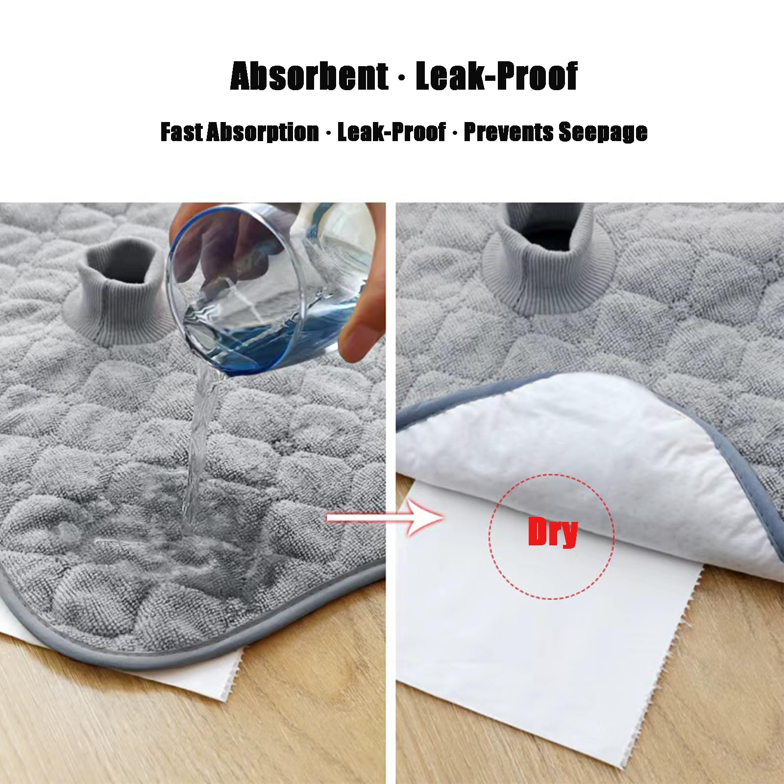 PandaEar TPU waterproof barrier blocks leaks from potty training accidents.