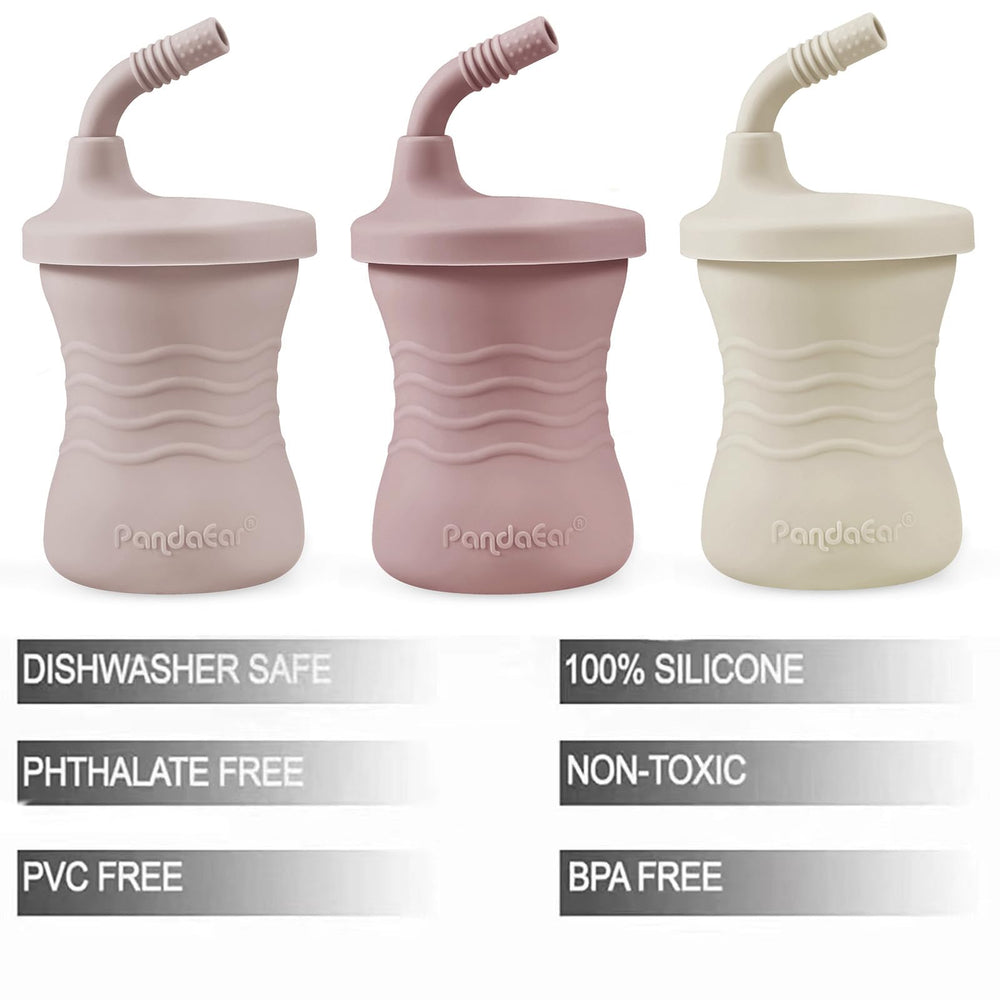 PandaEar training cup top view highlights its easy-grip contour.