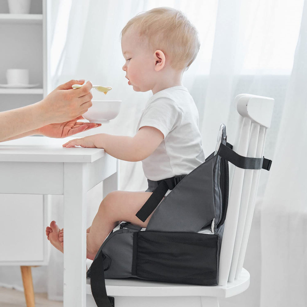 PandaEar Travel Booster Seat portable-travel: collapsible and great for vacations or dining out.