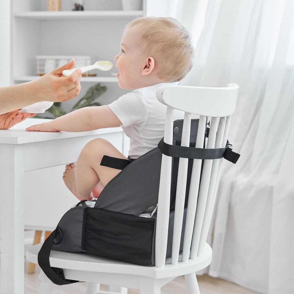 PandaEar Travel Booster Seat sanitary-choice: more sanitary than shared restaurant high chairs.