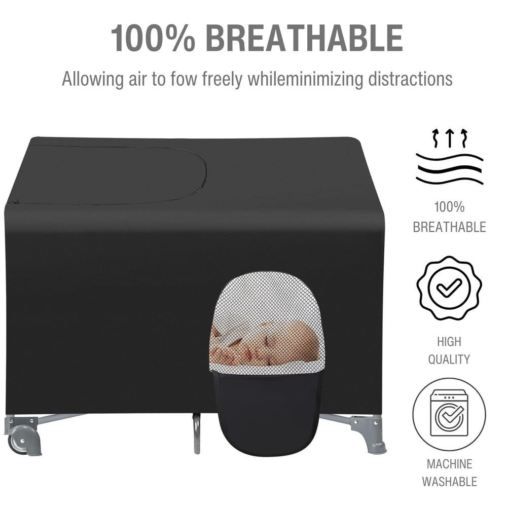 PandaEar universal-fit design fits most playards and travel cribs securely.