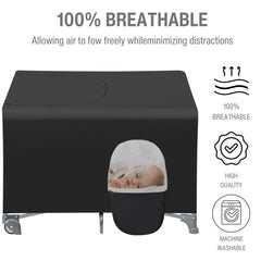 PandaEar universal-fit design fits most playards and travel cribs securely.