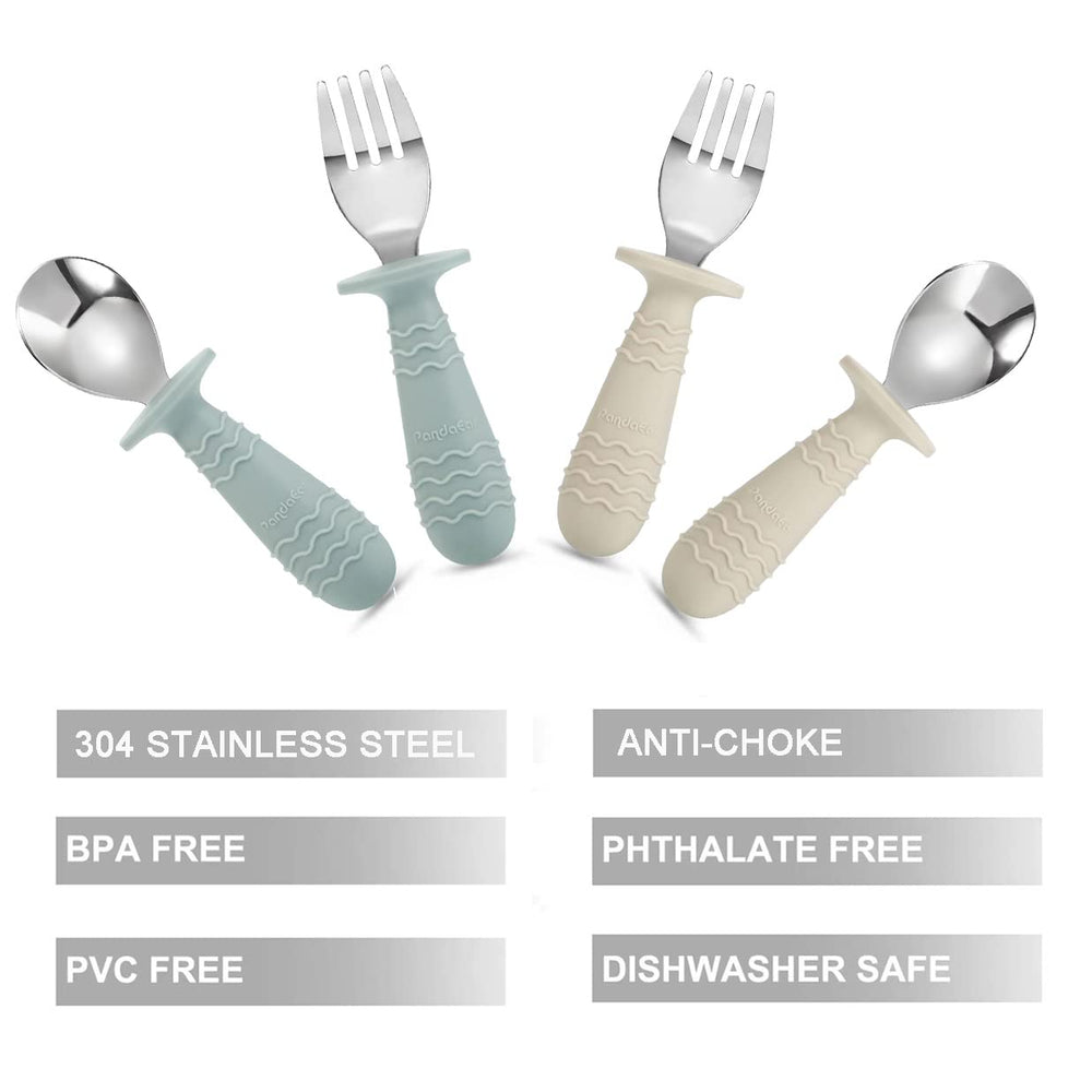 PandaEar spoons and forks in dishwasher-safe design for easy cleanup