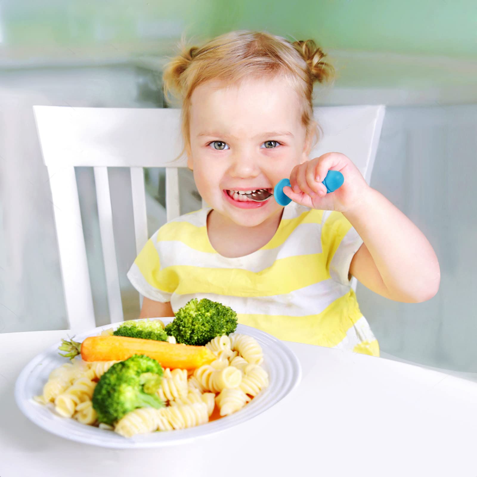 PandaEar 4-piece set with two spoons and two forks for early eating