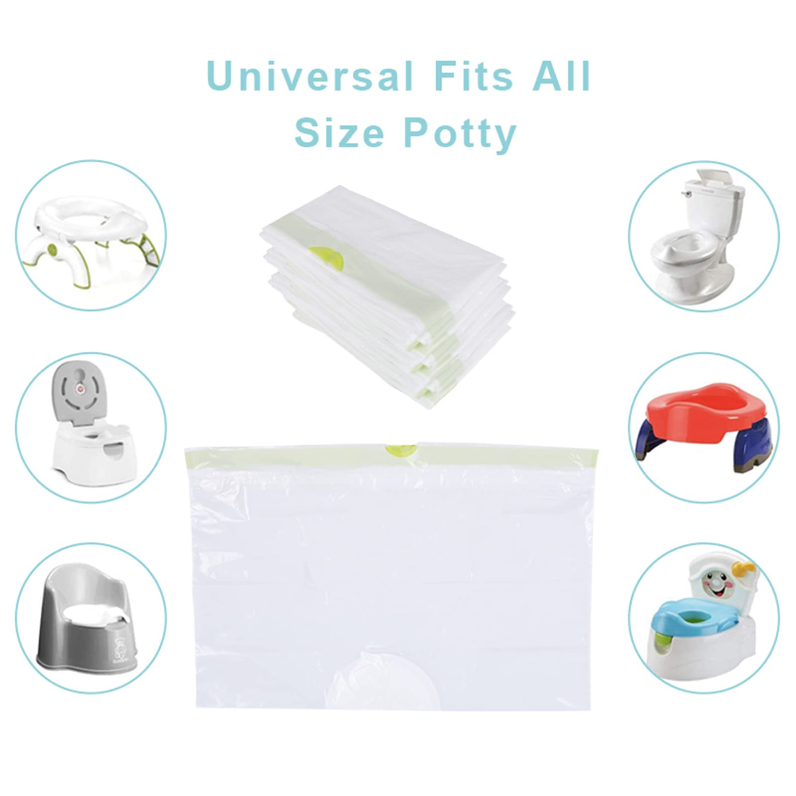 Pang Ban potty liner absorbent pad locks up to 5 oz for quick cleanup.