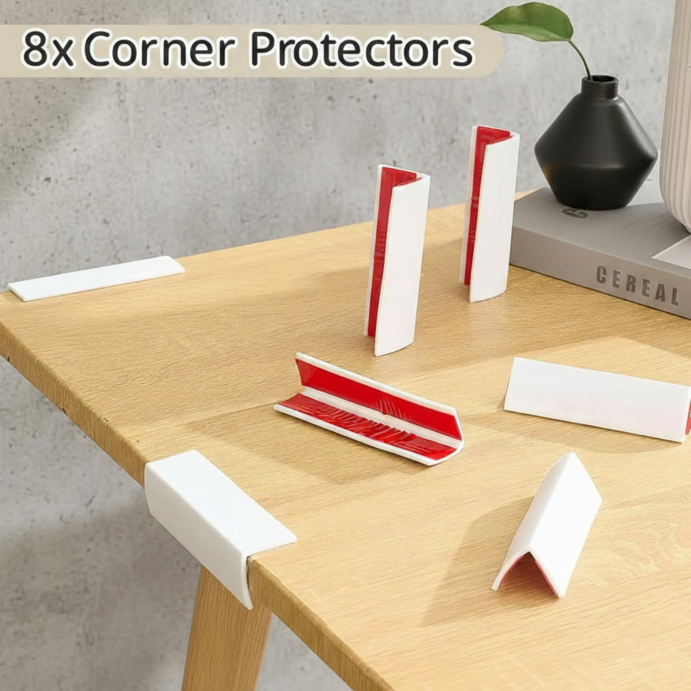 Pangda baseboard corner blocks adhesive backing for easy tool-free installation.