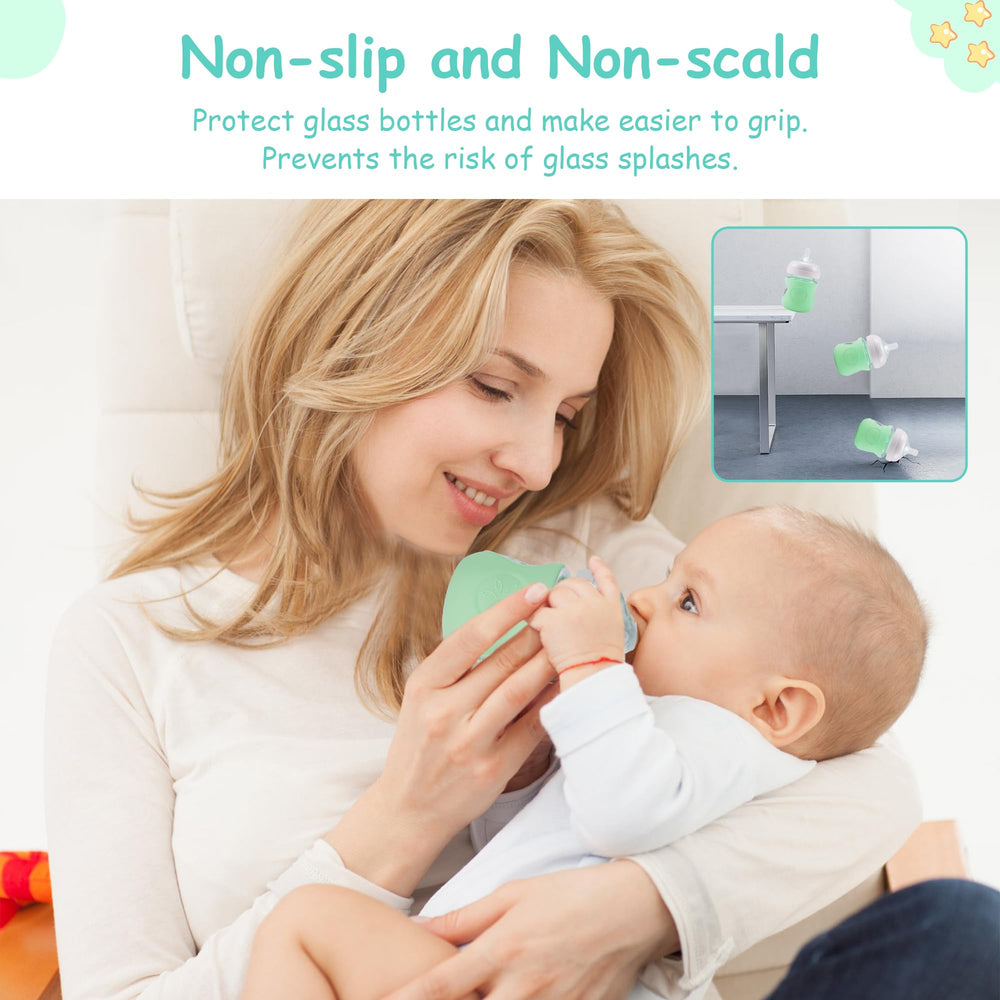 PANIMOSI sleeve with grip design improves handling for parents and baby.