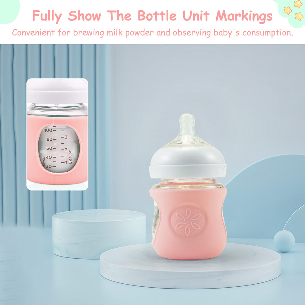 Panimosi easy grip sleeve makes holding while feeding more comfortable for parents and little ones.