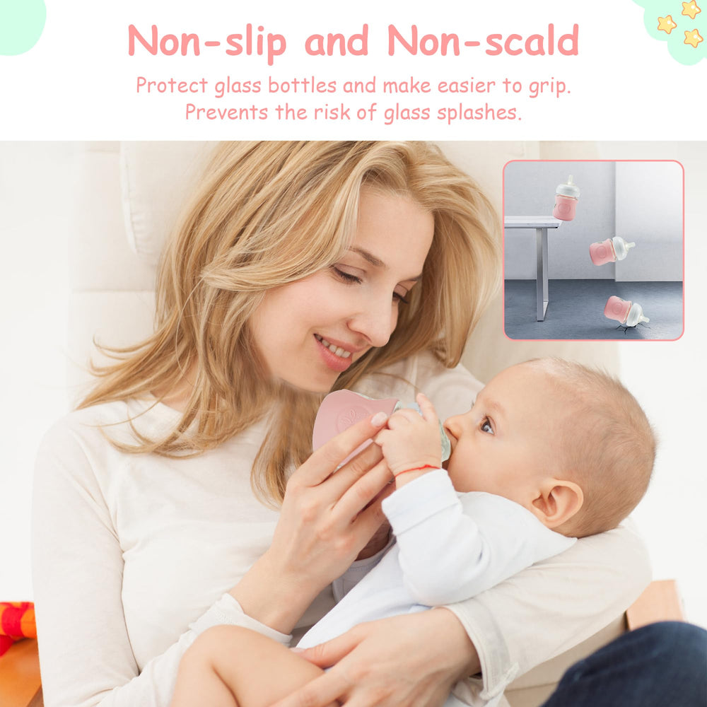 Panimosi silicone sleeve closeup texture highlights smooth BPA-free silicone that's easy to clean and durable.