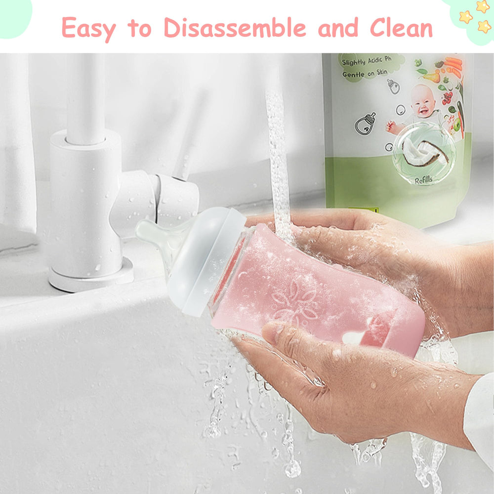 PANIMOSI sleeve for Philips AVENT 8oz adds a tactile grip for feeding