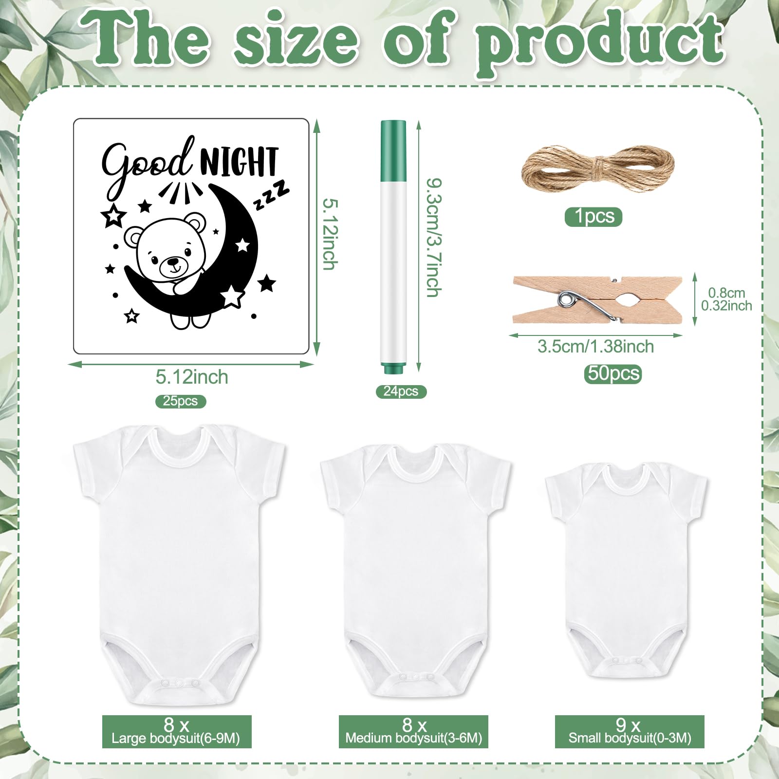 Panitay fabric markers 24 colors enable vibrant, non-toxic designs on bibs and bodysuits.
