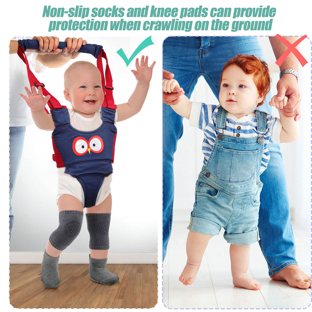 Panitay packaging shows harness plus knee pads and socks for complete set
