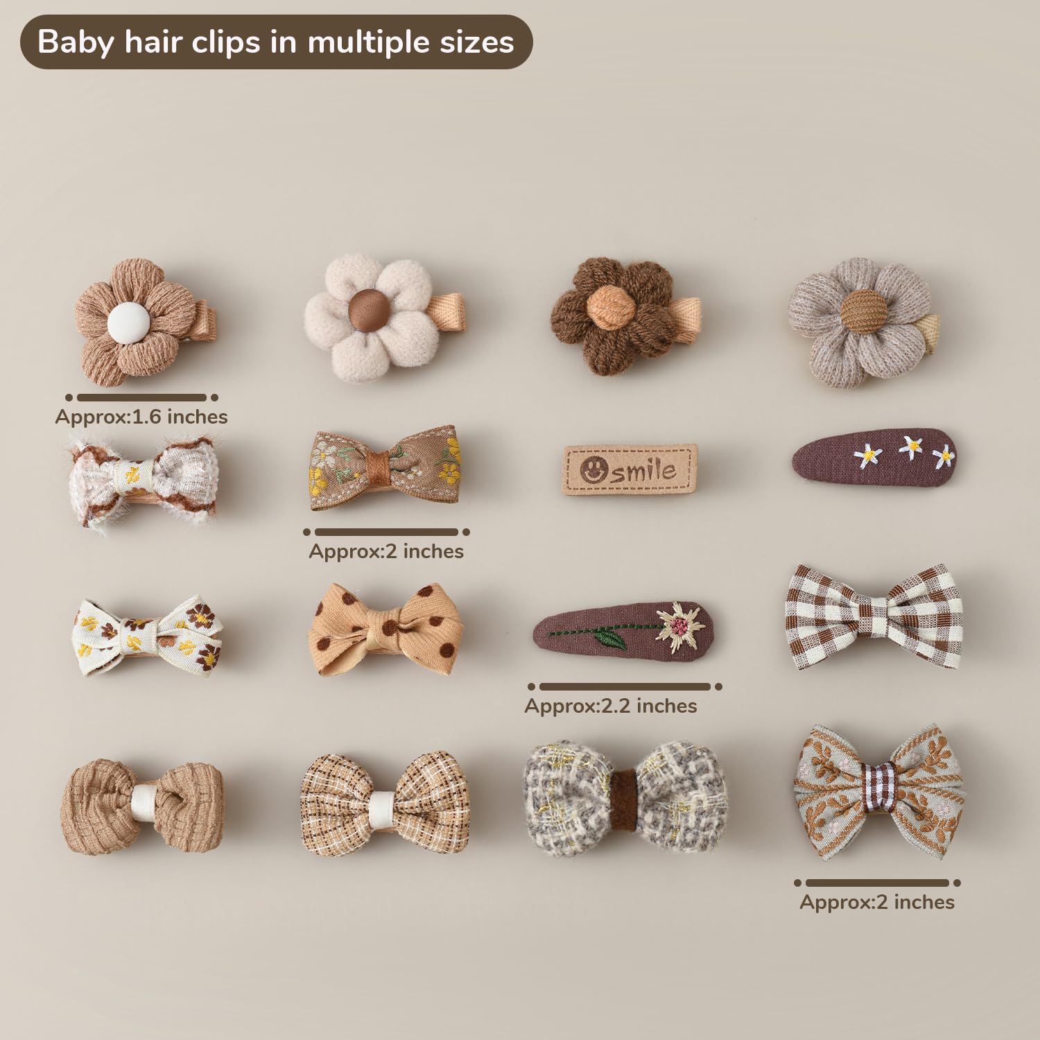 Panpinmama fully-covered-barrette-clip-bow close-up highlights smooth edging for comfortable wear.