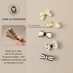 Panpinmama fully-lined baby hair clip closeup prevents pulling and snagging