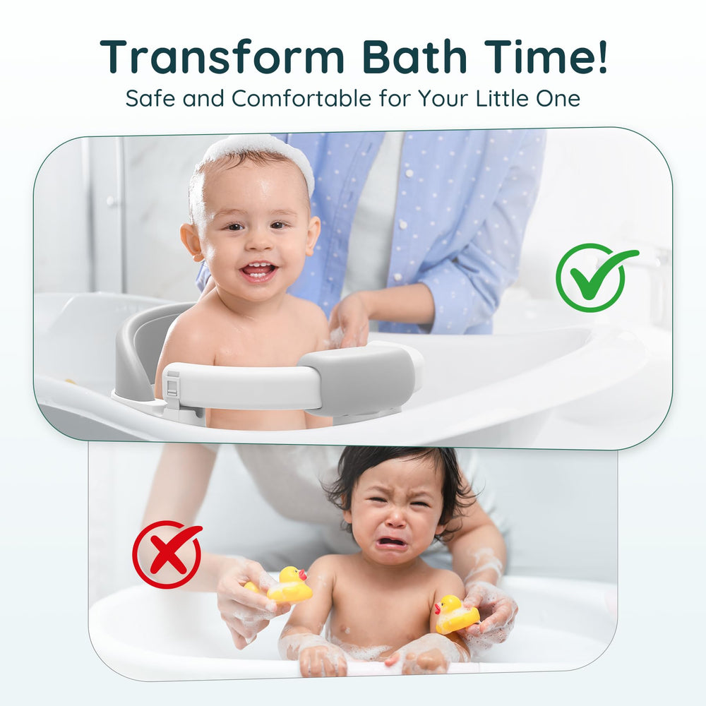 PANUSU bath seat one-hand access design enables easy placement with one hand.
