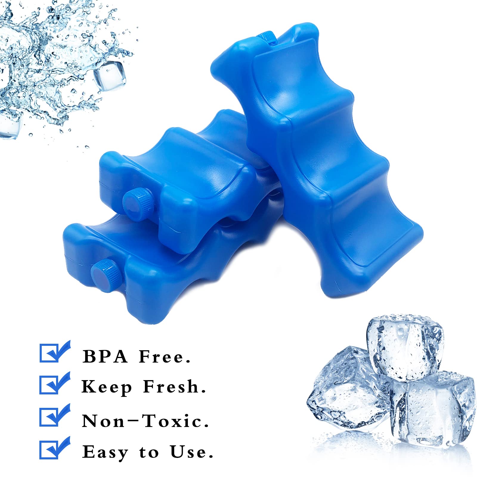 Panxxsen breastmilk ice pack bottle-cooling closeup demonstrates upright bottle contact for fast cooling