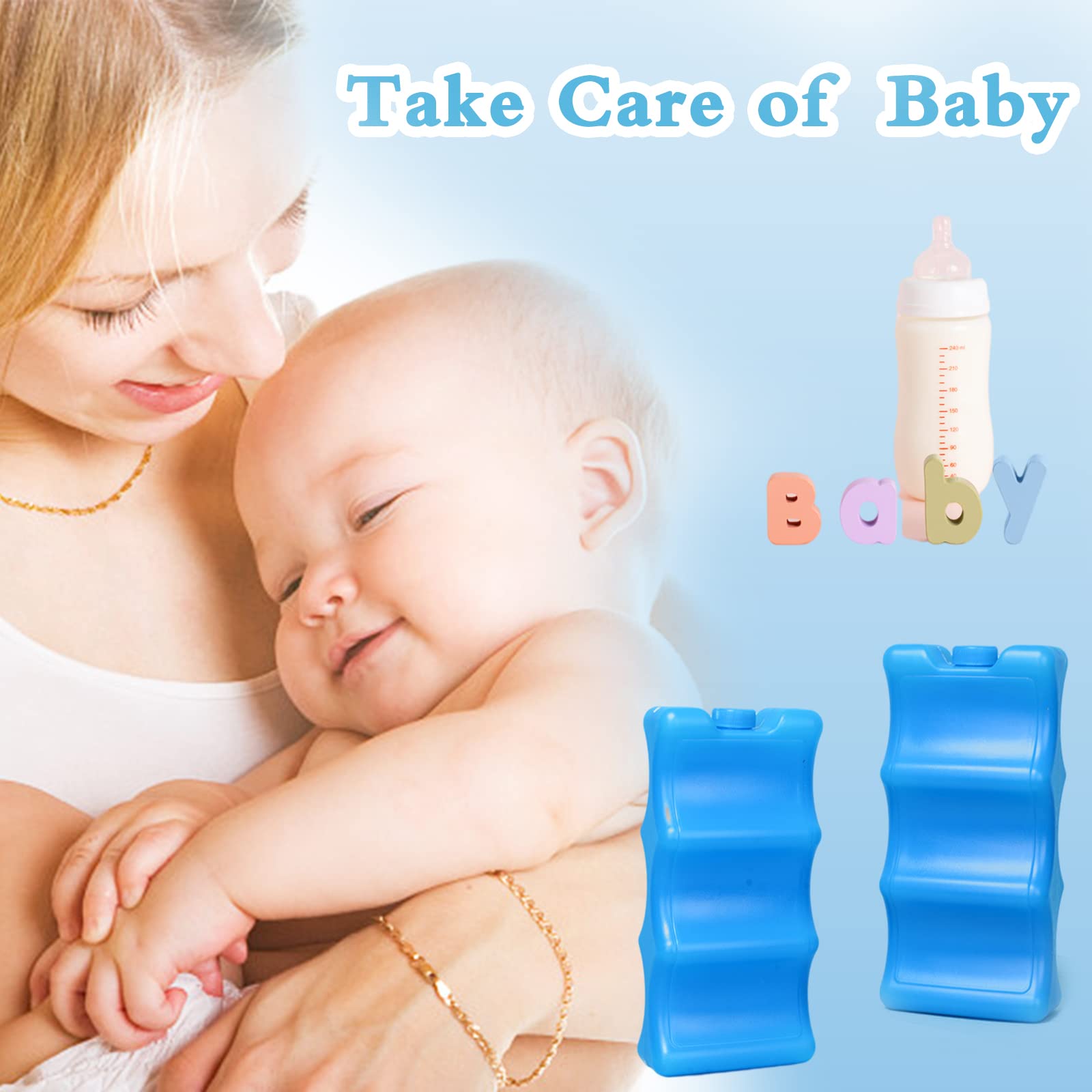 Panxxsen breastmilk ice pack freezer-insert shows long-lasting coolness for trips