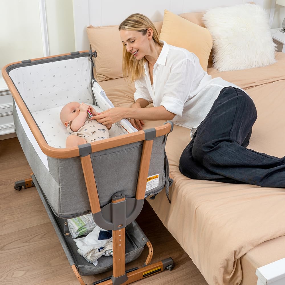 Papablic 4-in-1 bassinet tool-free assembly in under 30 minutes.