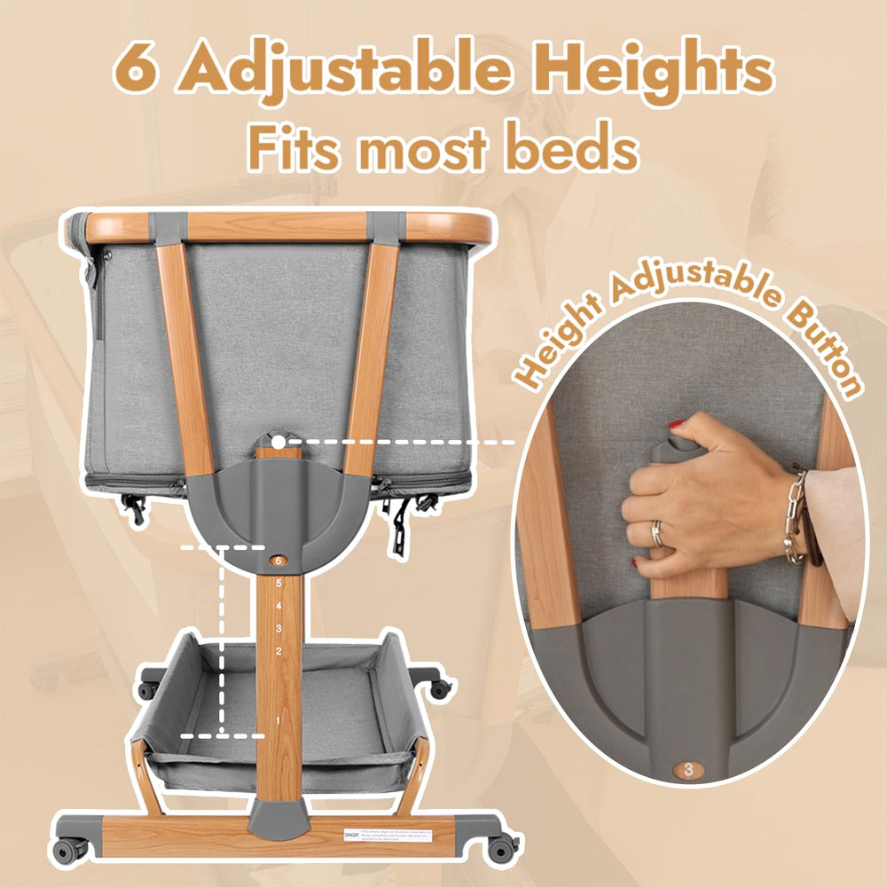 Papablic 4-in-1 bassinet used as playard for safe, supervised play.
