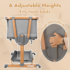 Papablic 4-in-1 bassinet used as playard for safe, supervised play.