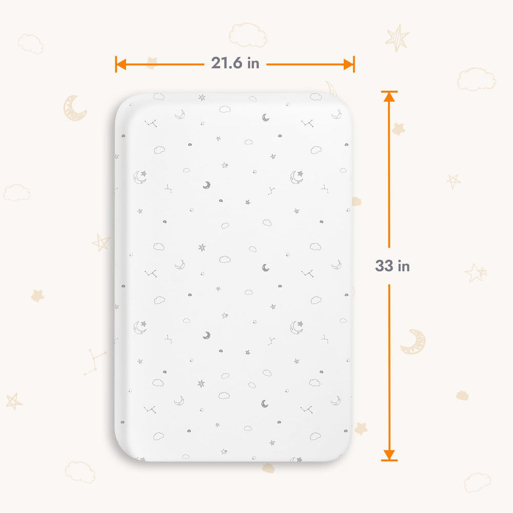 Papablic bassinet sheets 100% cotton knit provide soft, breathable comfort.