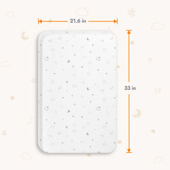 Papablic bassinet sheets 100% cotton knit provide soft, breathable comfort.