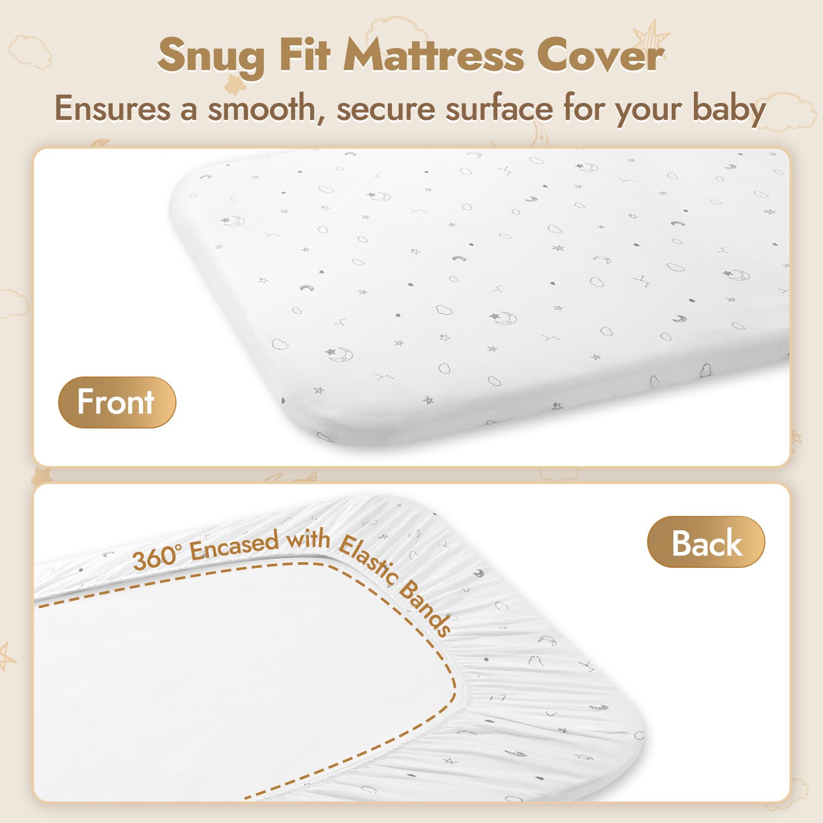 Papablic bassinet sheets are machine washable for busy parents.