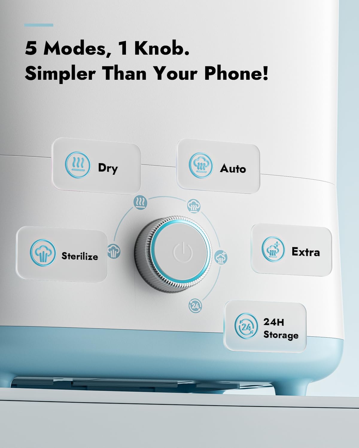 Papablic Sterilizer Pro with LED indicator showing status during operation.