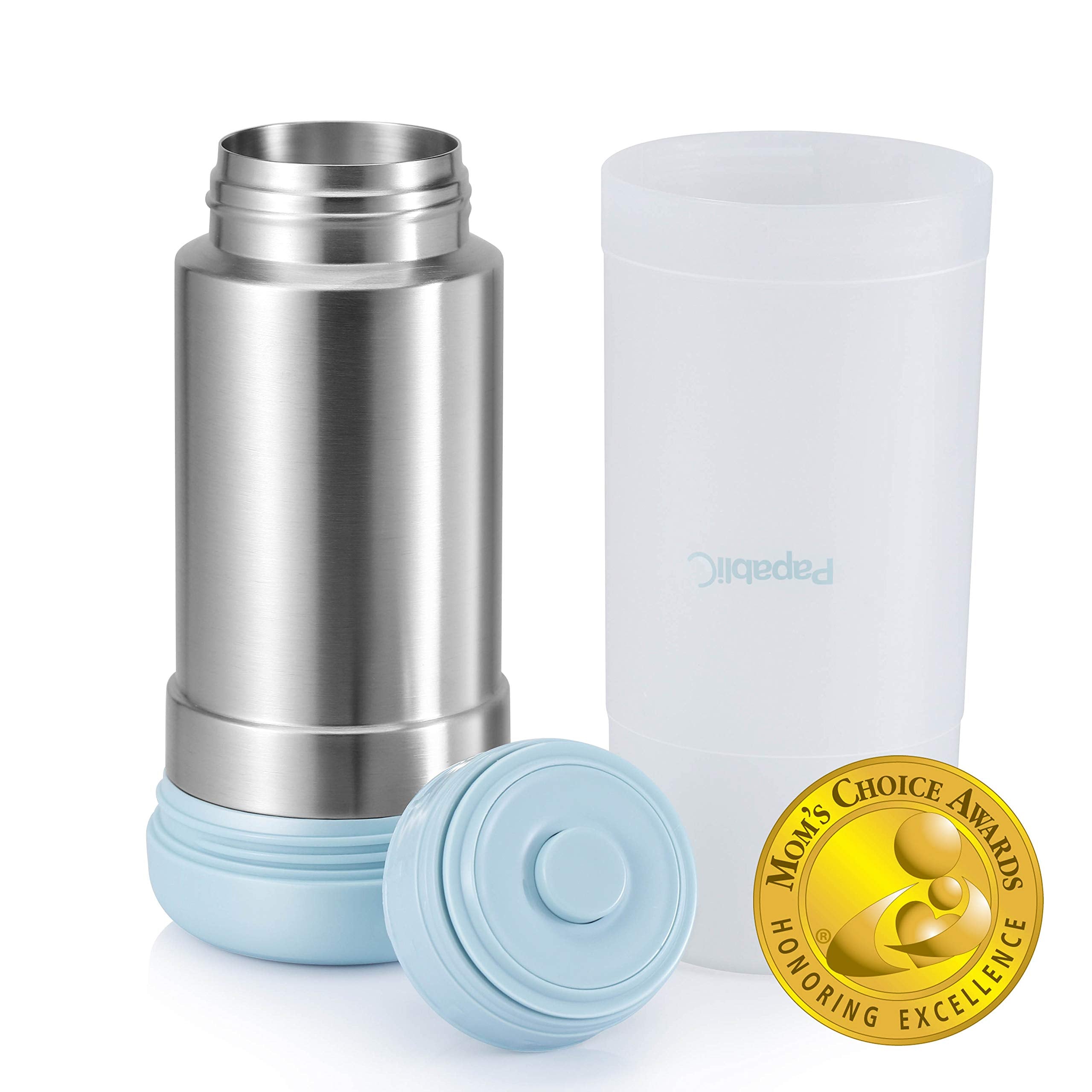 Papablic bottle warmer compatible with Medela, Avent, Dr. Brown, Evenflo bottles.
