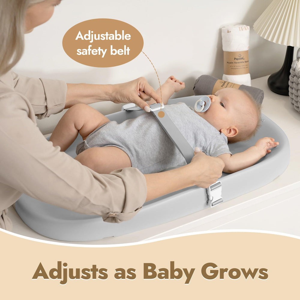 Papablic changing pad non-slip bottom ensures stable use on any surface