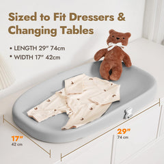 Papablic changing pad waterproof surface ideal for easy wipe-clean messes