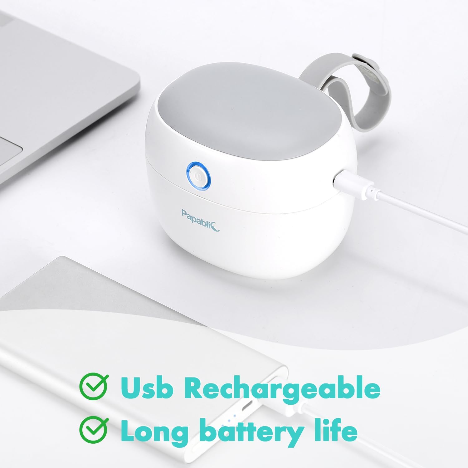 Papablic pacifier sanitizer fits two pacifiers for twins during travel.