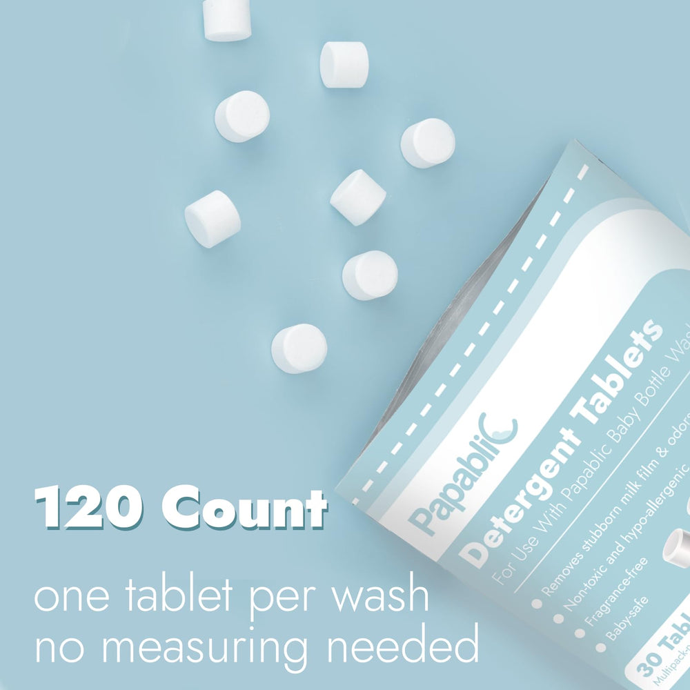 Papablic two-year shelf life label signals long-lasting freshness.